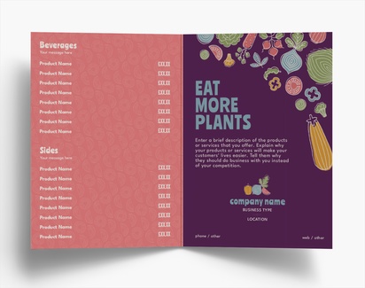 Design Preview for Design Gallery: Farmers Market Folded Leaflets, Bi-fold A6 (105 x 148 mm)