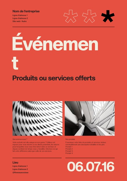 Aperçu du graphisme pour Galerie de modèles : affiches pour services aux entreprises, A1 (594 x 841 mm) 