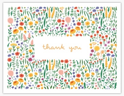 Design Preview for Design Gallery: Birthday Thank You Cards, Flat