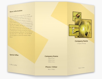 Design Preview for Locksmiths Custom Brochures Templates, 8.5" x 11" Tri-fold