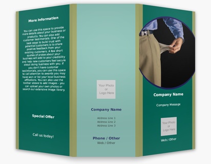 Design Preview for Design Gallery: Accounting & Tax Advice Custom Brochures, 8.5" x 11" Tri-fold
