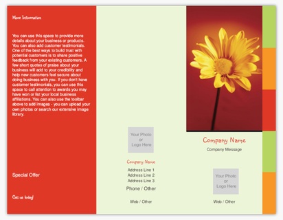 Design Preview for Design Gallery: Retail & Sales Menu Cards, Tri-Fold Menu