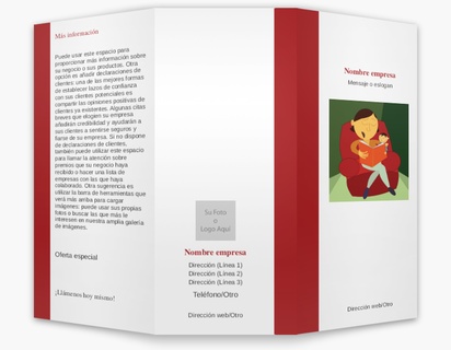 Un libro infantil guardería diseño rojo negro con 1 imágenes