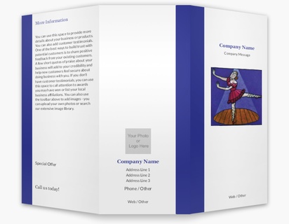 Design Preview for Design Gallery: Dance & Choreography Custom Brochures, 8.5" x 11" Tri-fold