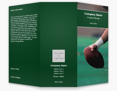 Design Preview for Design Gallery: Sports Medicine Custom Brochures, 8.5" x 11" Tri-fold