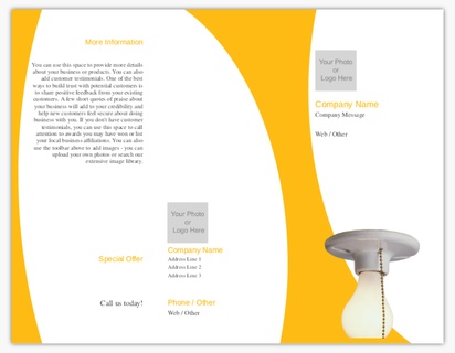 Design Preview for Design Gallery: House Constructions And Repairs  Menu Cards, Tri-Fold Menu