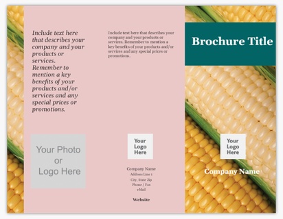 Design Preview for Design Gallery: Organic Food Stores Menu Cards, Tri-Fold Menu