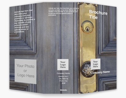 A real estate lock gray design with 3 uploads