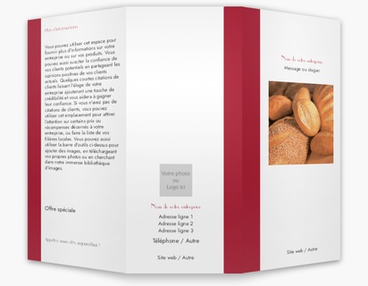 Aperçu du graphisme pour Galerie de modèles : Dépliants, Alimentation biologique, 8.5 x 11 po Trois volets