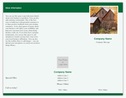 Design Preview for Design Gallery: Agriculture & Farming Menu Cards, Tri-Fold Menu