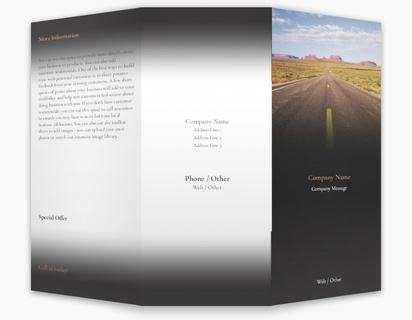 Design Preview for Design Gallery: Trucking Custom Brochures, 8.5" x 11" Tri-fold