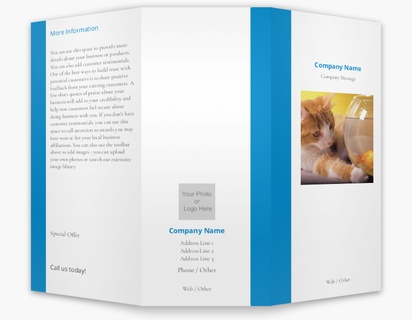 Design Preview for Design Gallery: Boarding Kennel & Catteries Custom Brochures, 8.5" x 11" Tri-fold