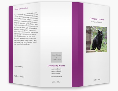 A feline kitty purple black design for Animals & Pet Care with 1 uploads