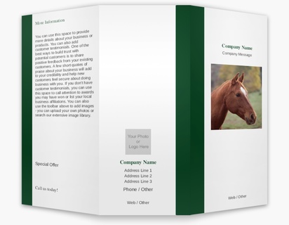 Design Preview for Design Gallery: Animals Custom Brochures, 8.5" x 11" Tri-fold