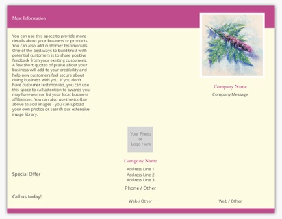 Design Preview for Design Gallery: Retail & Sales Menu Cards, Tri-Fold Menu