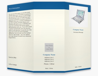 Design Preview for Design Gallery: Electronics Custom Brochures, 8.5" x 11" Tri-fold