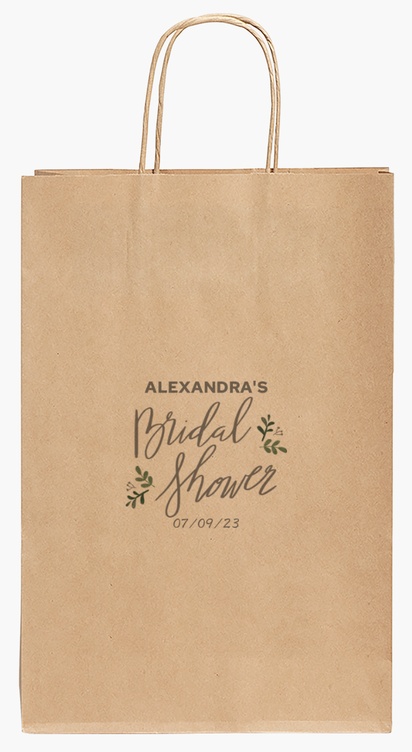 Design Preview for Design Gallery: Bridal Shower Paper Bags, 35.5 x 24 x 12 cm