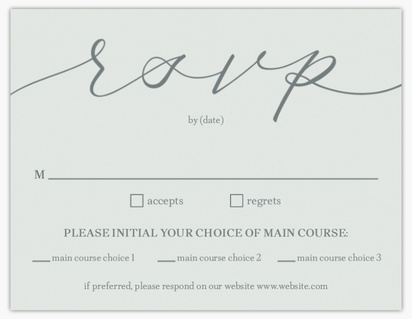 Design Preview for Design Gallery: Typographical RSVP Cards, Flat 10.7 x 13.9 cm