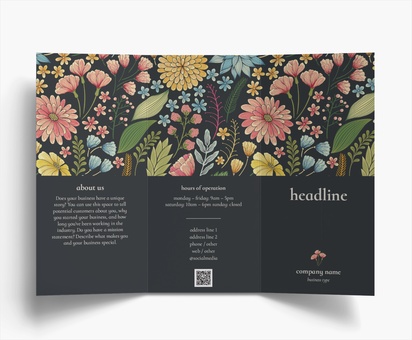 Design Preview for Design Gallery: Florists Folded Leaflets, Tri-fold DL (99 x 210 mm)