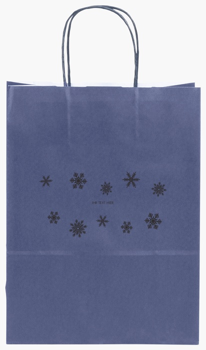 Designvorschau für Designgalerie: Papiertragetaschen mit Einfarbdruck Weihnachten klassisch, S (22 x 10 x 29 cm)