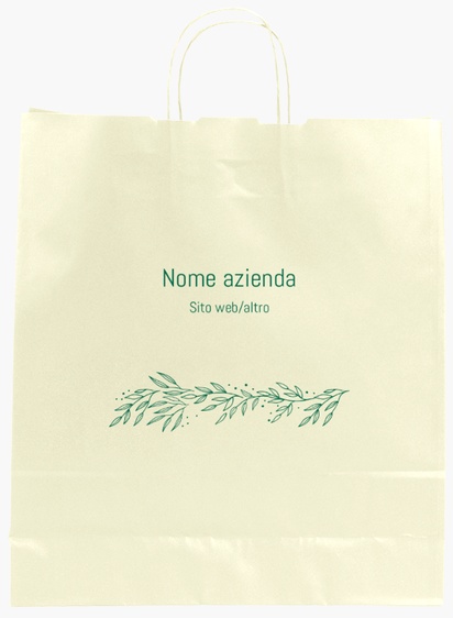 Anteprima design per Galleria di design: sacchetti di carta stampa monocolore per arte e divertimenti, L (36 x 12 x 41 cm)