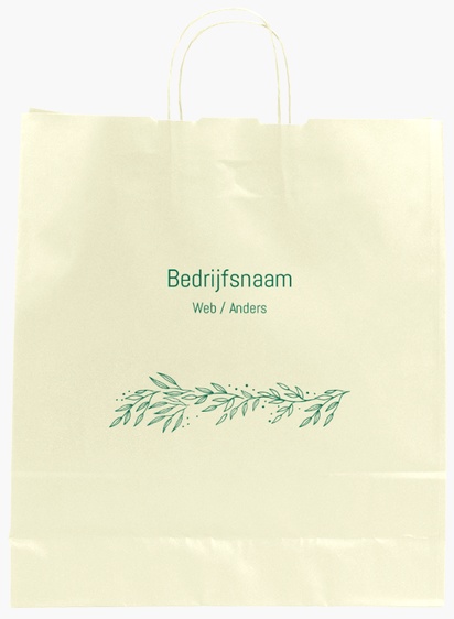 Voorvertoning ontwerp voor Ontwerpgalerij: Elegant Effen kleur papieren tassen, L (36 x 12 x 41 cm)