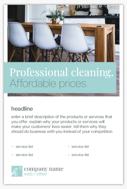 Design Preview for Design Gallery: Cleaning Services Postcards, 4" x 6"