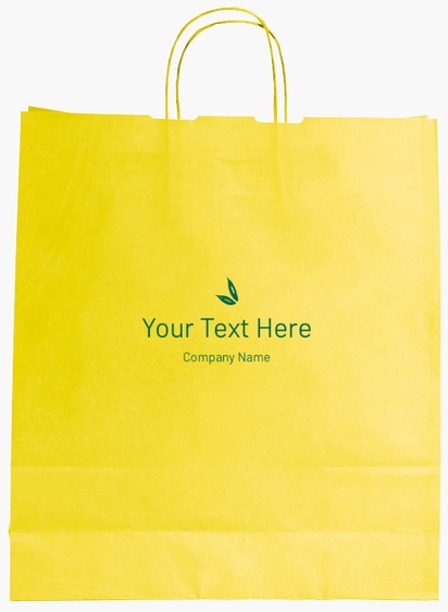 Design Preview for Design Gallery: Food Service Single-Colour Paper Bags, L (36 x 12 x 41 cm)