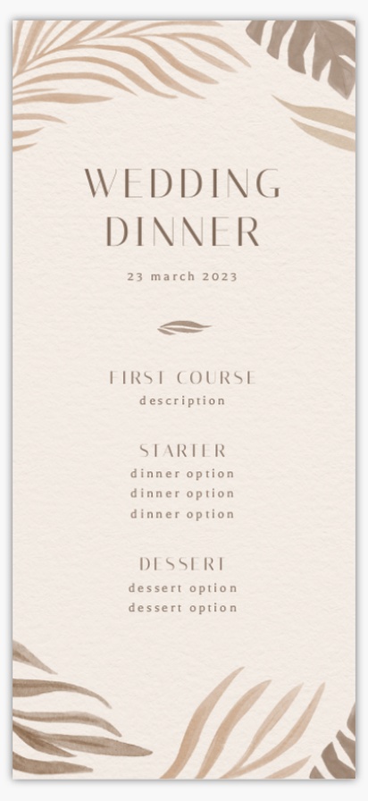 Design Preview for Design Gallery: Destination Dinner Menus