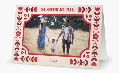 Forhåndsvisning af design for Designgalleri: Jul Julekort, 18.2 x 11.7 cm  Tosidet