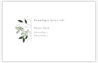 Forhåndsvisning av design for Designgalleri: Blomster og grønne planter Tilpassede konvolutter, 14.6 x 11 cm