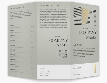 A winery menu white gray design for Elegant