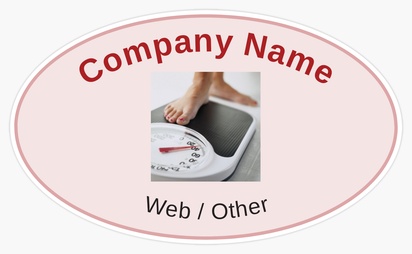 Design Preview for Design Gallery: Weight Loss Consultant Bumper Stickers, Oval - 7.6 x 12.7 cm