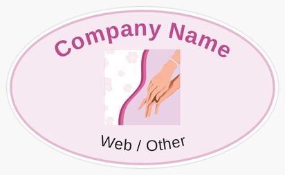 Design Preview for Templates for Beauty Consulting & Pampering Bumper Stickers , Oval - 7.6 x 12.7 cm