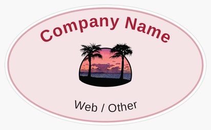 Design Preview for Design Gallery: Travel Agencies Bumper Stickers, 7.6 x 12.7 cm - Oval