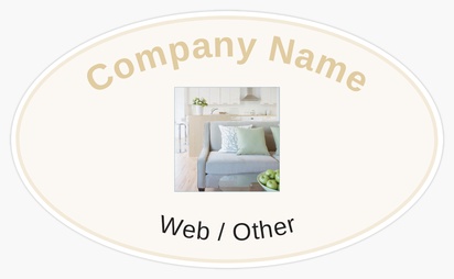 Design Preview for Design Gallery: Furniture & Home Goods Bumper Stickers, 7.6 x 12.7 cm - Oval