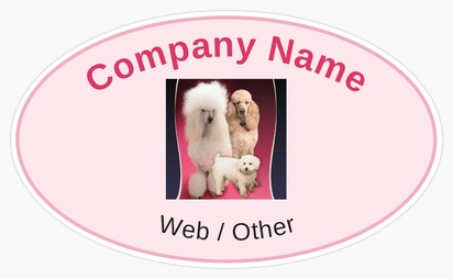 Design Preview for Design Gallery: Dog Breeders Bumper Stickers, Oval - 7.6 x 12.7 cm