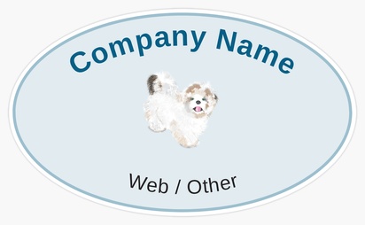 Design Preview for Design Gallery: Dog Breeders Bumper Stickers, 7.6 x 12.7 cm - Oval