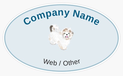 Design Preview for Templates for Breeders Bumper Stickers , Oval - 7.6 x 12.7 cm
