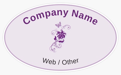 Design Preview for Design Gallery: Beauty Consulting & Pampering Bumper Stickers, Oval - 7.6 x 12.7 cm
