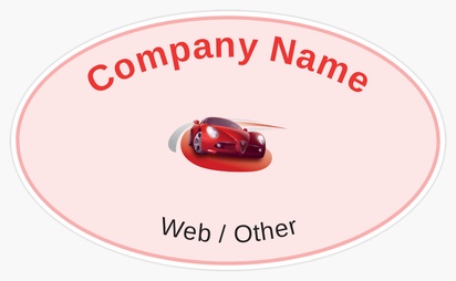 Design Preview for Design Gallery: car dealers Bumper Stickers, Oval - 7.6 x 12.7 cm