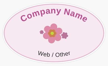 Design Preview for Design Gallery: Cosmetics & Perfume Bumper Stickers, 7.6 x 12.7 cm - Oval