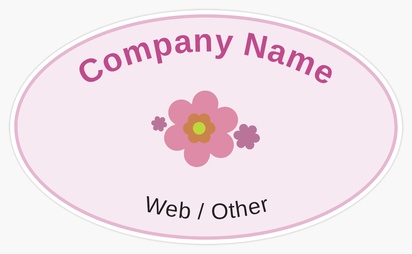 Design Preview for Design Gallery: Cosmetics & Perfume Bumper Stickers, Oval - 7.6 x 12.7 cm