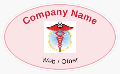 Design Preview for Design Gallery: Medical Professionals Bumper Stickers, Oval - 7.6 x 12.7 cm