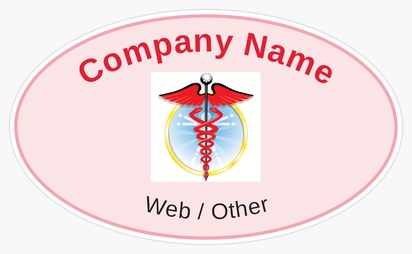 Design Preview for Design Gallery: Medical Professionals Bumper Stickers, Oval - 7.6 x 12.7 cm