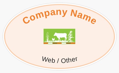 Design Preview for Design Gallery: Agriculture & Farming Bumper Stickers, Oval - 7.6 x 12.7 cm