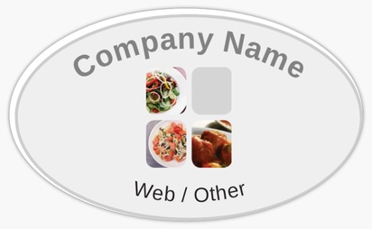 Design Preview for Design Gallery: Food Catering Bumper Stickers, Oval