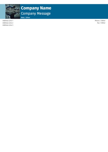 Design Preview for Design Gallery: Manufacturing & Distribution Letterhead