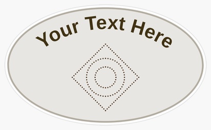 Design Preview for Templates for Seasonal Bumper Stickers , Oval - 7.6 x 12.7 cm