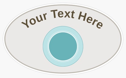 Design Preview for Design Gallery: Modern & Simple Bumper Stickers, Oval - 7.6 x 12.7 cm